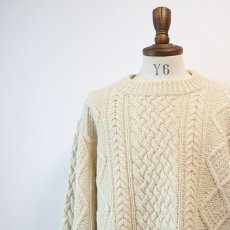画像1: 〜80's Deans WOOL HAND KNIT FISHERMAN'S SWEATER (1)