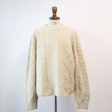 画像2: 〜80's Deans WOOL HAND KNIT FISHERMAN'S SWEATER (2)