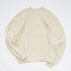 画像2: OLD UNKNOWN BRAND WOOL HAND KNIT FISHERMAN'S SWEATER (2)