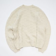 画像3: OLD UNKNOWN BRAND WOOL HAND KNIT FISHERMAN'S SWEATER (3)