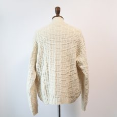 画像10: OLD UNKNOWN BRAND WOOL HAND KNIT FISHERMAN'S SWEATER (10)