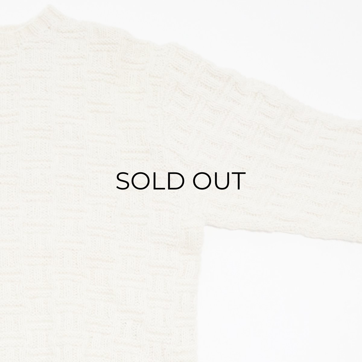 画像4: OLD UNKNOWN BRAND WOOL HAND KNIT FISHERMAN'S SWEATER (4)