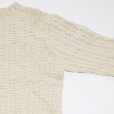 画像4: OLD UNKNOWN BRAND WOOL HAND KNIT FISHERMAN'S SWEATER (4)