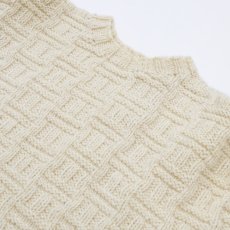 画像6: OLD UNKNOWN BRAND WOOL HAND KNIT FISHERMAN'S SWEATER (6)