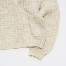 画像5: OLD UNKNOWN BRAND WOOL HAND KNIT FISHERMAN'S SWEATER (5)