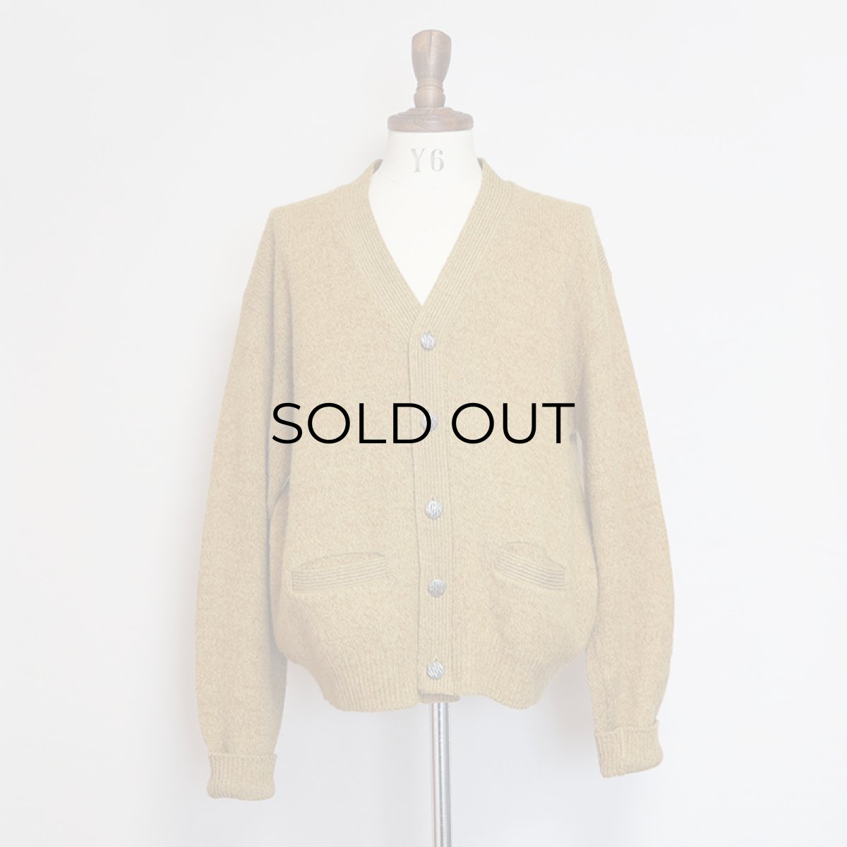 画像9: 60's GRAVES COX & CO. WOOL ACRYLIC MOHAIR KNIT CARDIGAN (9)