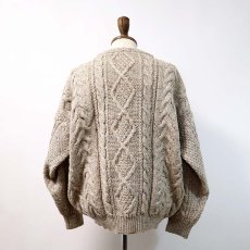 画像3: OLD Limited Edition KNITWEAR WOOL KNIT FISHERMAN'S SWEATER "MADE IN U.K." (3)