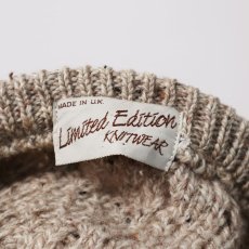 画像10: OLD Limited Edition KNITWEAR WOOL KNIT FISHERMAN'S SWEATER "MADE IN U.K." (10)