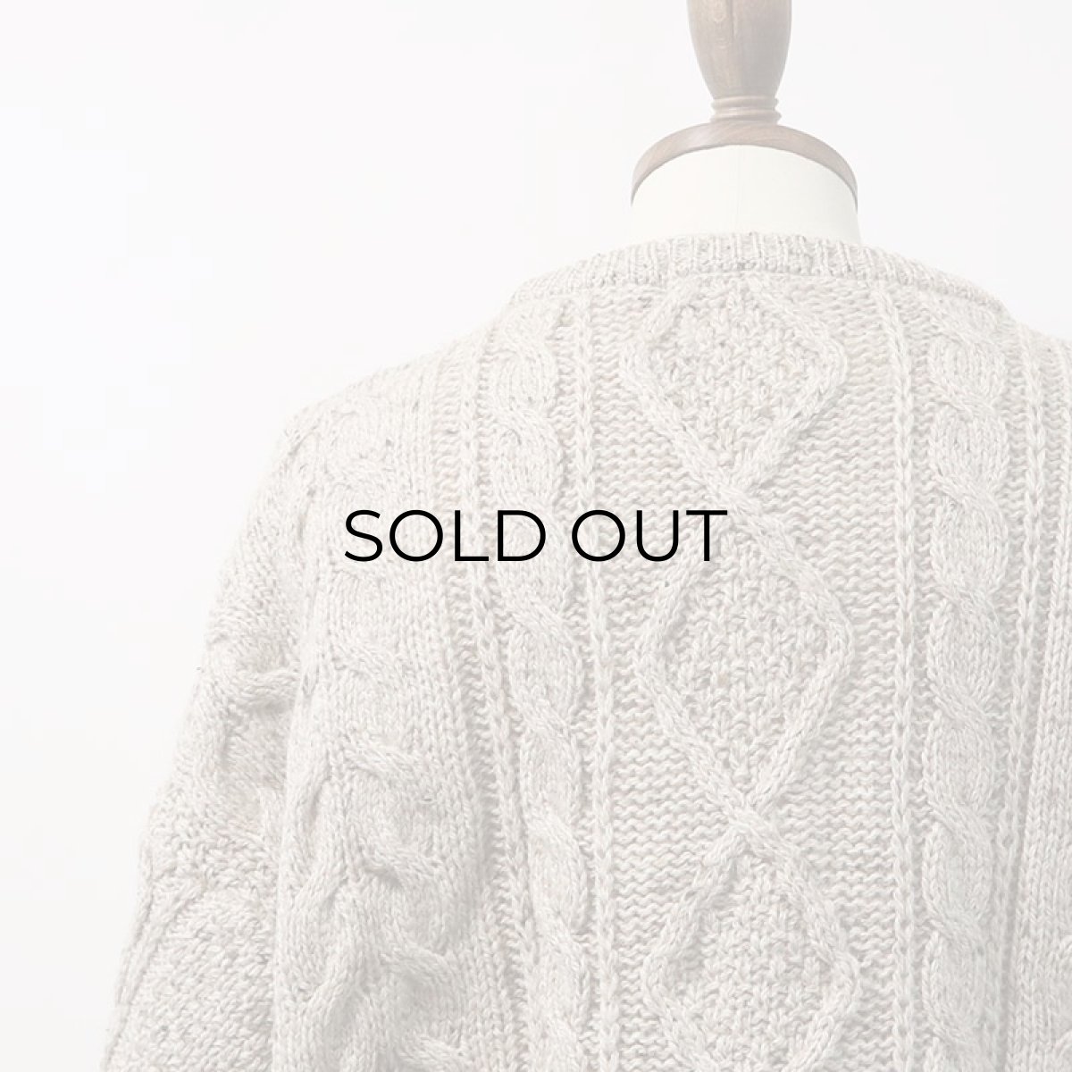 画像7: OLD Limited Edition KNITWEAR WOOL KNIT FISHERMAN'S SWEATER "MADE IN U.K." (7)