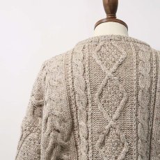 画像7: OLD Limited Edition KNITWEAR WOOL KNIT FISHERMAN'S SWEATER "MADE IN U.K." (7)