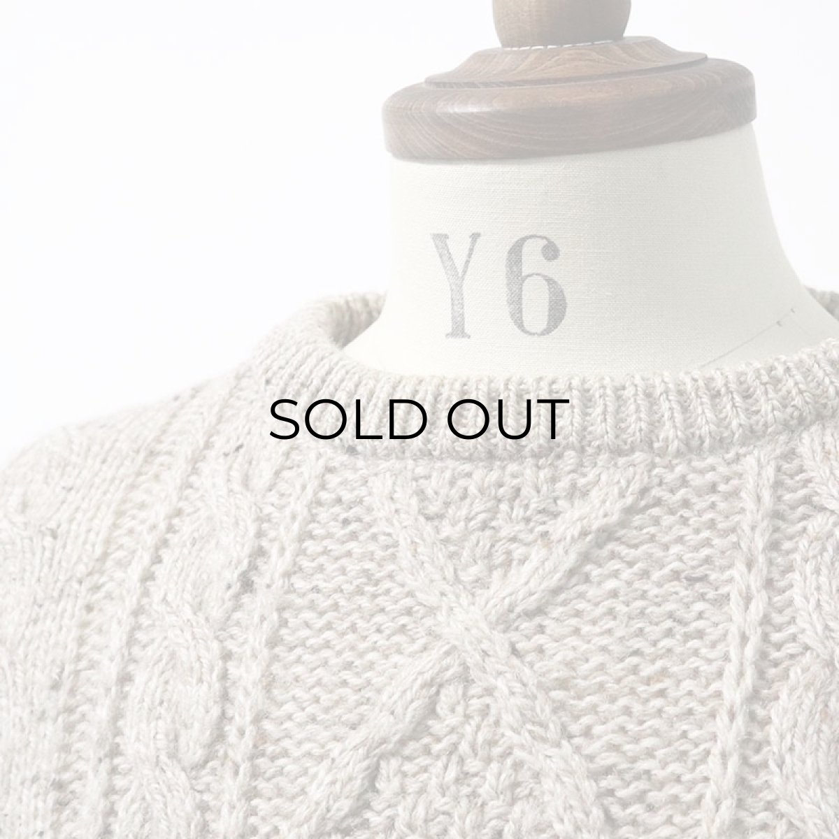 画像6: OLD Limited Edition KNITWEAR WOOL KNIT FISHERMAN'S SWEATER "MADE IN U.K." (6)