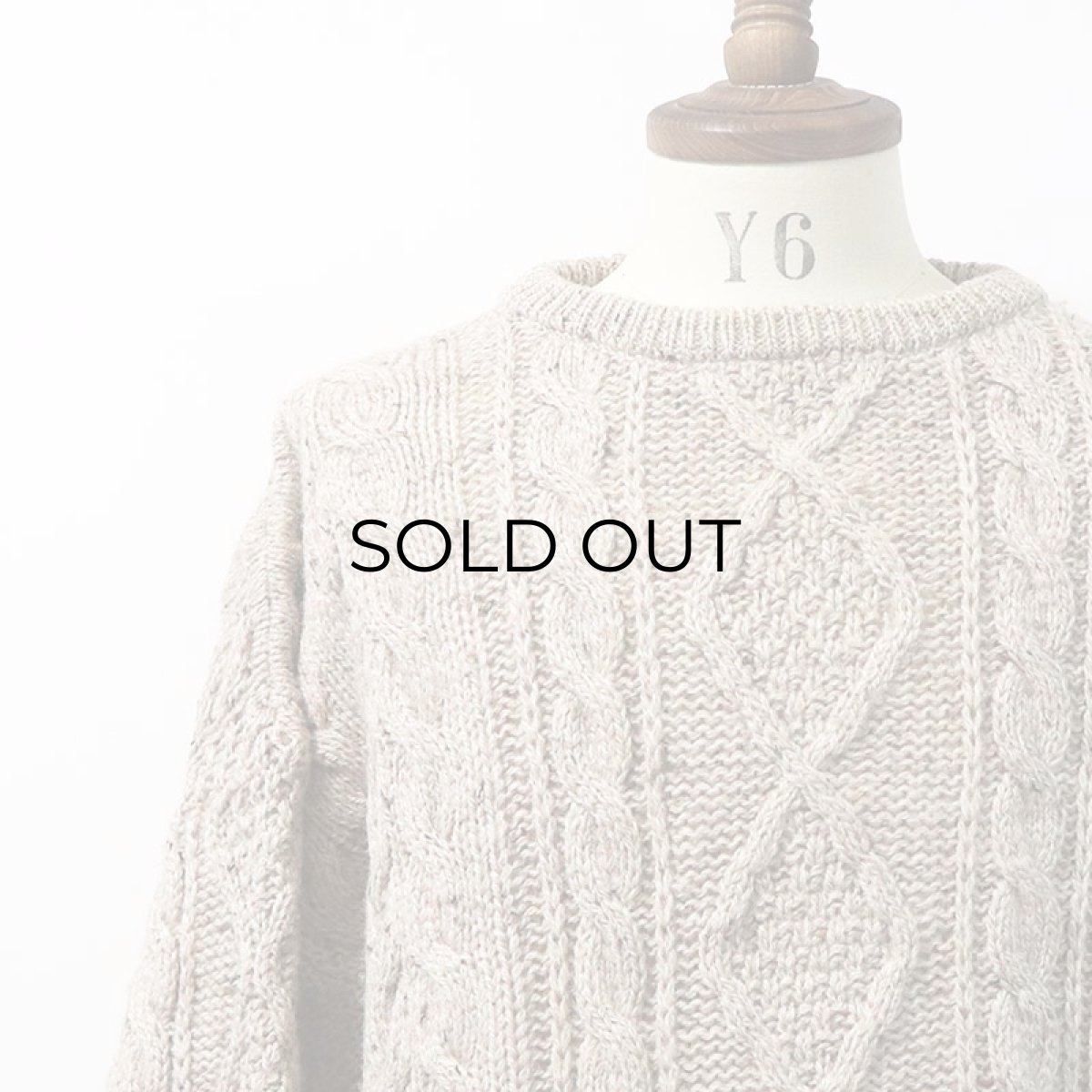 画像5: OLD Limited Edition KNITWEAR WOOL KNIT FISHERMAN'S SWEATER "MADE IN U.K." (5)