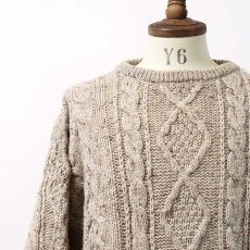 画像5: OLD Limited Edition KNITWEAR WOOL KNIT FISHERMAN'S SWEATER "MADE IN U.K." (5)