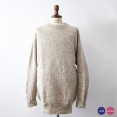 画像1: 80's L.L. Bean WOOL NYLON KNIT CREW NECK SWEATER "MADE IN USA" (1)