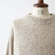 画像4: 80's L.L. Bean WOOL NYLON KNIT CREW NECK SWEATER "MADE IN USA" (4)