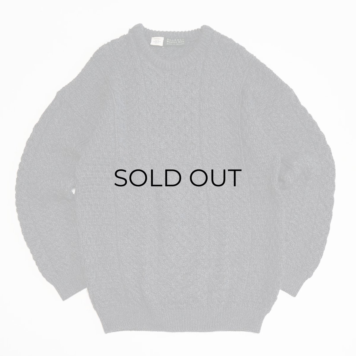 画像1: BLARNEY Woollen Mills WOOL HAND KNIT FISHERMAN'S SWEATER (1)
