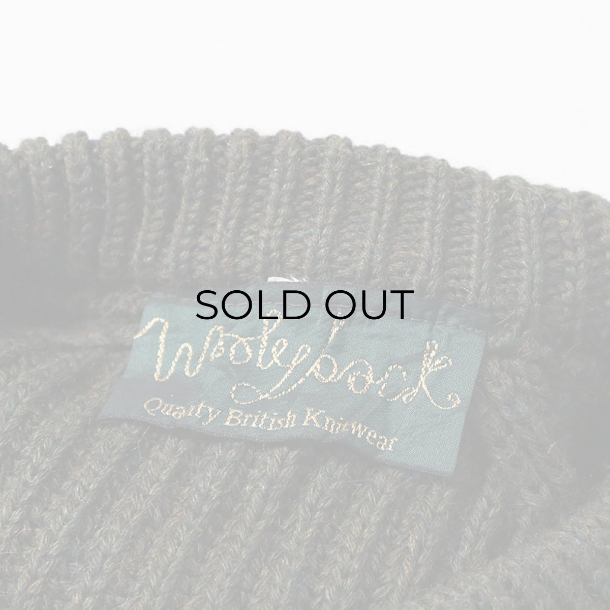 画像11: OLD Woolyback HEAVY WOOL KNIT SUEDE PATCH HUNTING SWEATER (11)