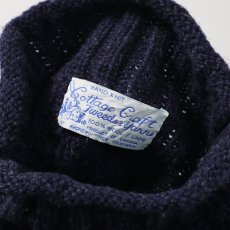 画像9: Cottage Craft WOOL HAND KNIT BOTTLE NECK FISHERMAN'S SWEATER (9)