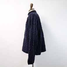 画像2: Cottage Craft WOOL HAND KNIT BOTTLE NECK FISHERMAN'S SWEATER (2)