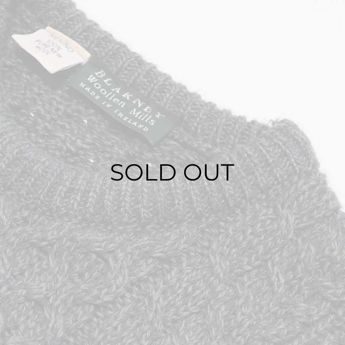 画像5: BLARNEY Woollen Mills WOOL HAND KNIT FISHERMAN'S SWEATER (5)