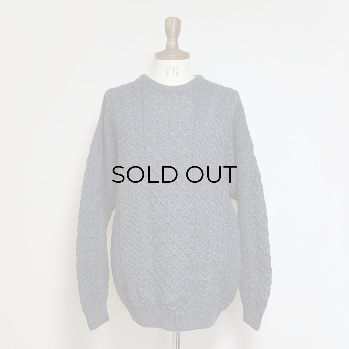 画像8: BLARNEY Woollen Mills WOOL HAND KNIT FISHERMAN'S SWEATER (8)