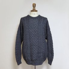 画像8: BLARNEY Woollen Mills WOOL HAND KNIT FISHERMAN'S SWEATER (8)