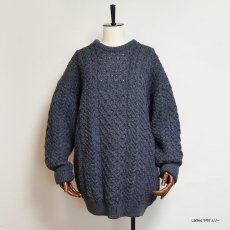 画像9: BLARNEY Woollen Mills WOOL HAND KNIT FISHERMAN'S SWEATER (9)