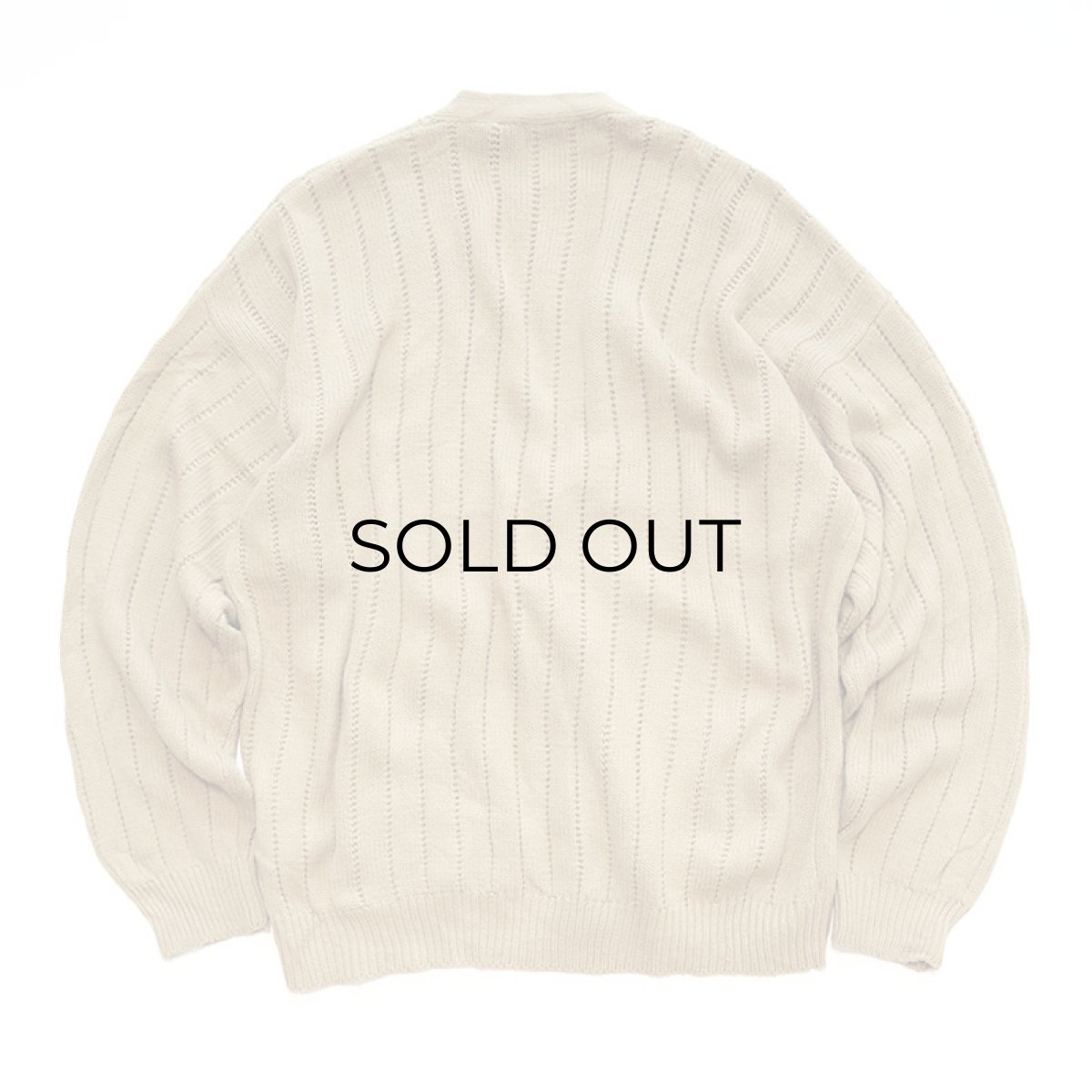 画像2: 90's TOWNCRAFT ACRYLIC CABLE KNIT CARDIGAN (2)