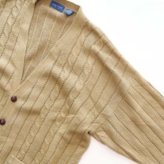 画像3: 90's TOWNCRAFT ACRYLIC CABLE KNIT CARDIGAN (3)