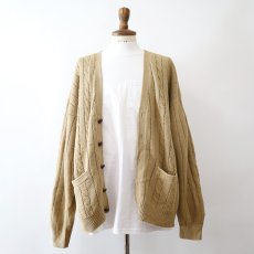 画像6: 90's TOWNCRAFT ACRYLIC CABLE KNIT CARDIGAN (6)