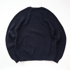 画像2: OLD UNKNOWN BRAND COTTON RIB KNIT CREW NECK SWEATER (2)