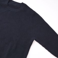 画像3: OLD UNKNOWN BRAND COTTON RIB KNIT CREW NECK SWEATER (3)