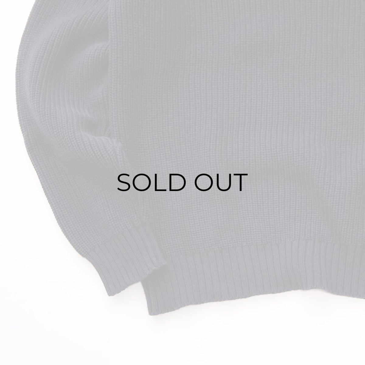 画像4: OLD UNKNOWN BRAND COTTON RIB KNIT CREW NECK SWEATER (4)