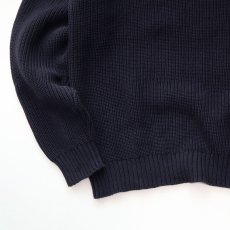 画像4: OLD UNKNOWN BRAND COTTON RIB KNIT CREW NECK SWEATER (4)