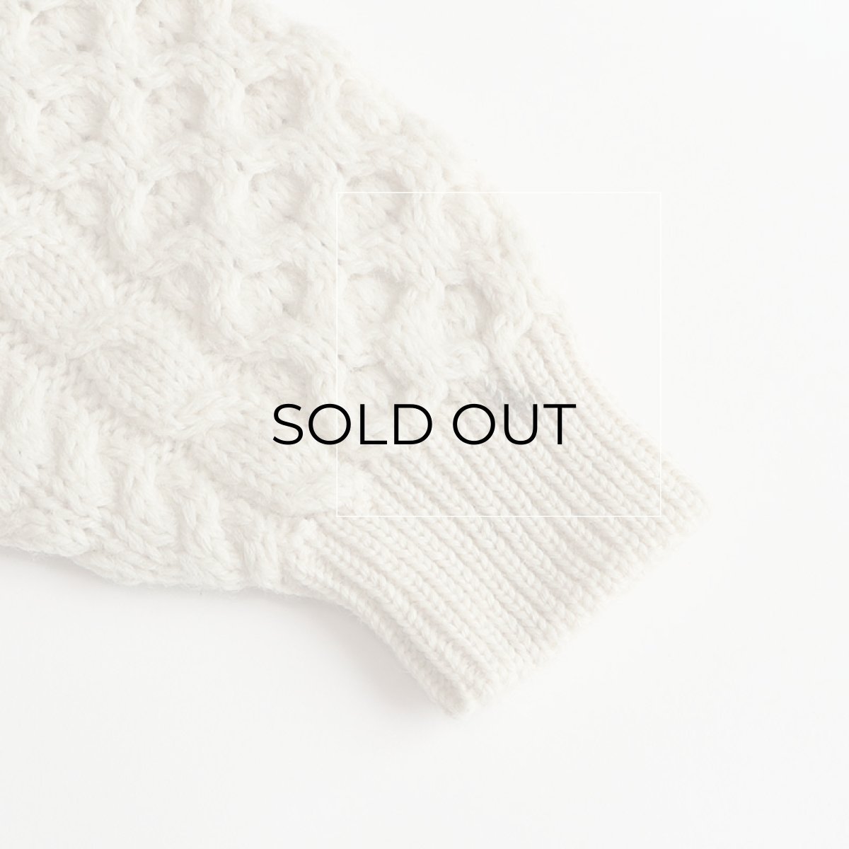 画像8: 80's L.L. Bean WOOL HNAD KNIT FISHERMAN'S CARDIGAN "MADE IN IRELAND" (8)