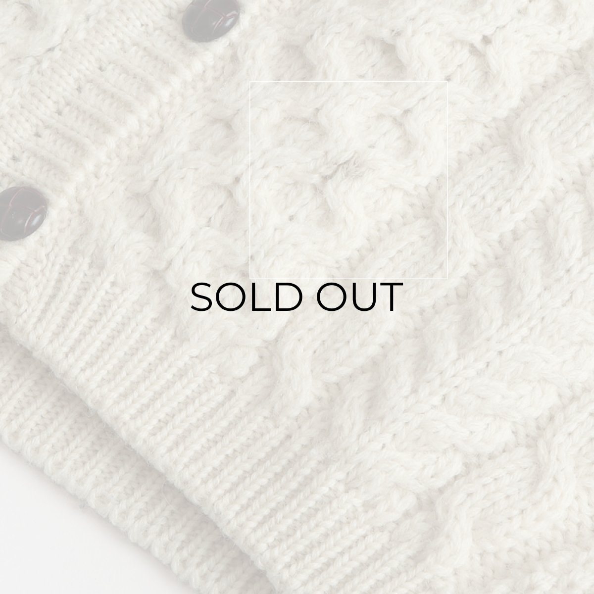 画像7: 80's L.L. Bean WOOL HNAD KNIT FISHERMAN'S CARDIGAN "MADE IN IRELAND" (7)