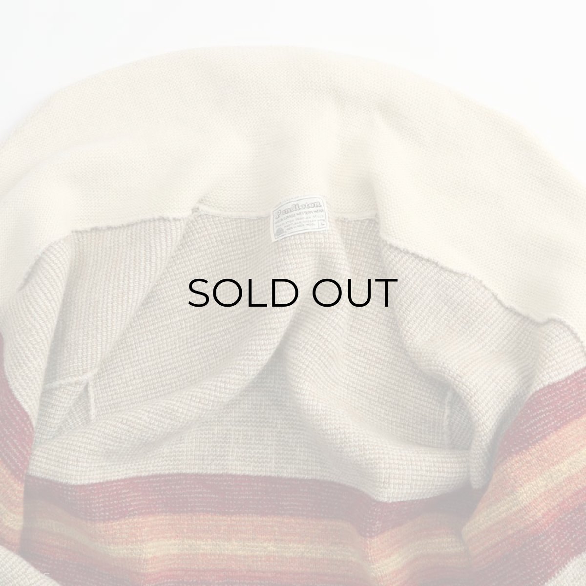 画像5: 70's Pendleton WOOL JACQUARD KNIT SHAWL COLLAR CARDIGAN (5)