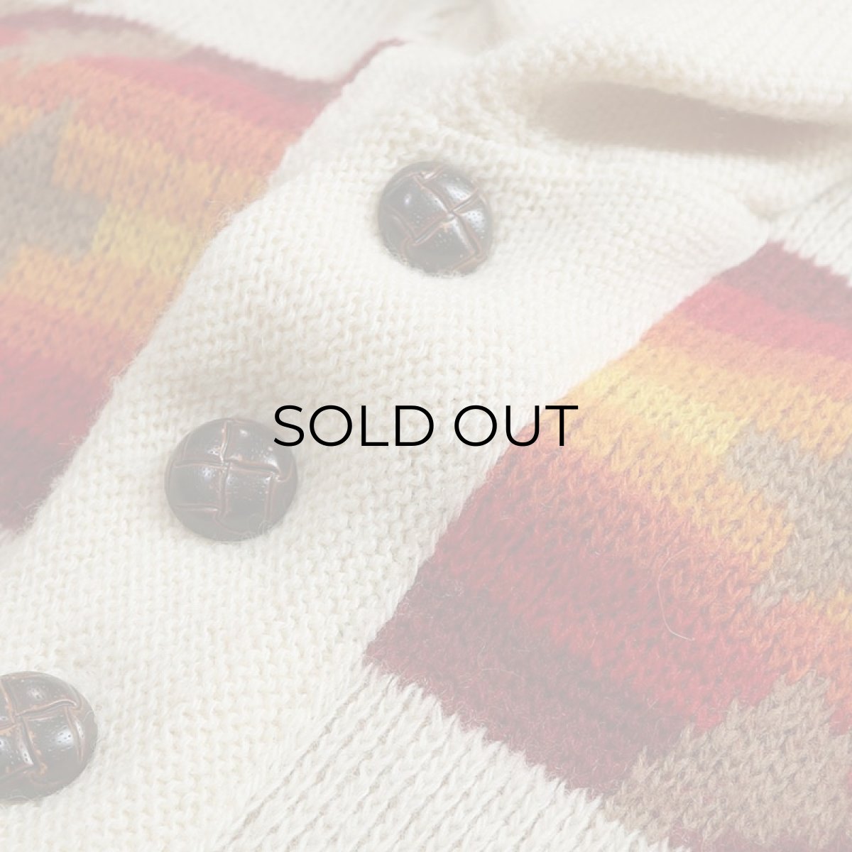 画像7: 70's Pendleton WOOL JACQUARD KNIT SHAWL COLLAR CARDIGAN (7)