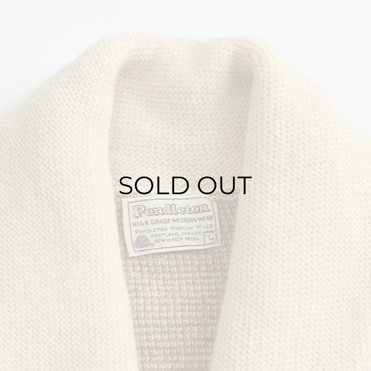 画像6: 70's Pendleton WOOL JACQUARD KNIT SHAWL COLLAR CARDIGAN (6)