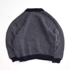 画像3: 80's L.L. Bean WOOL RAYON KNIT BIRD'S EYE PATTERN NORDIC SWEATER "MADE IN NORWAY" (3)