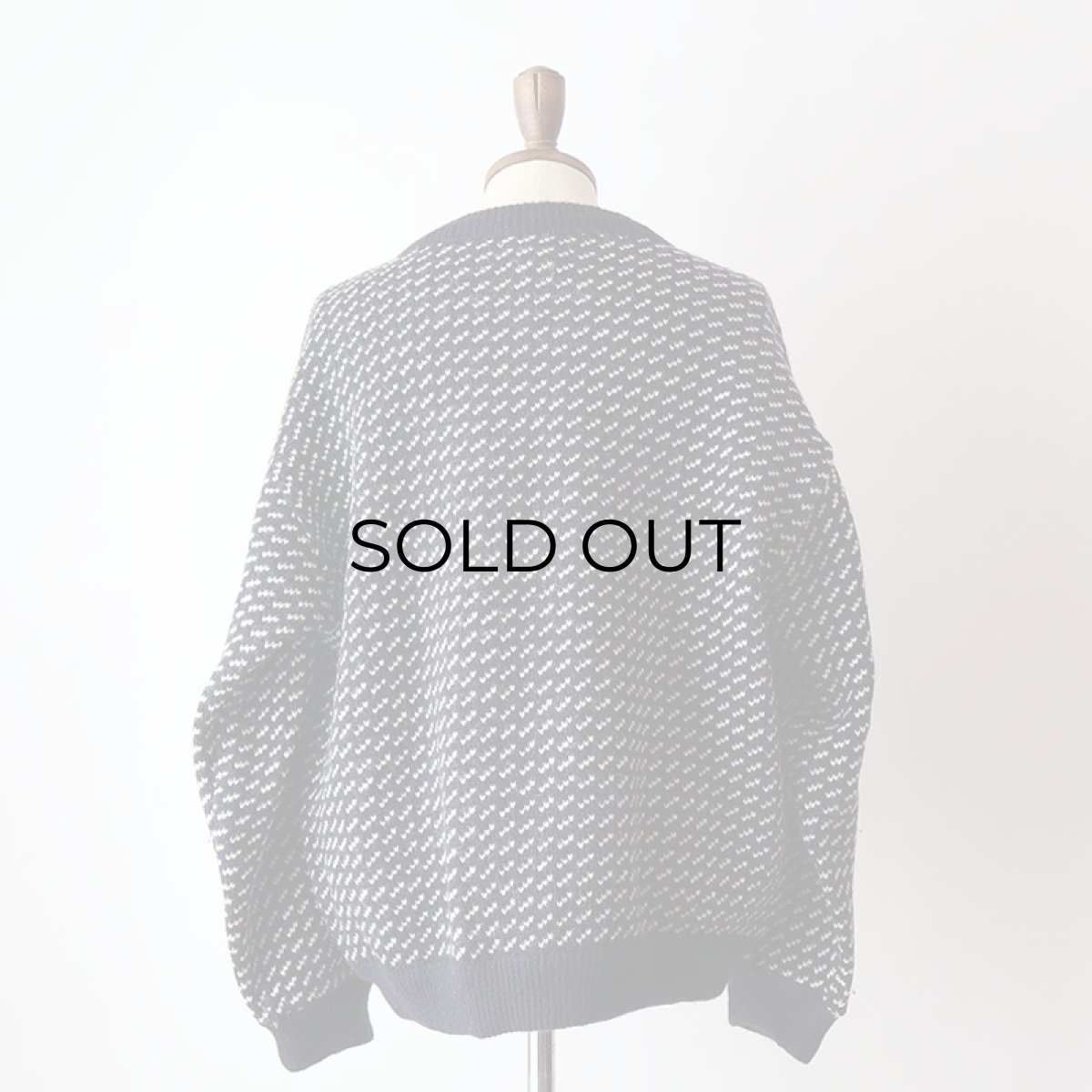 画像13: 80's L.L. Bean WOOL RAYON KNIT BIRD'S EYE PATTERN NORDIC SWEATER "MADE IN NORWAY" (13)