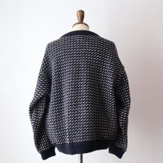 画像13: 80's L.L. Bean WOOL RAYON KNIT BIRD'S EYE PATTERN NORDIC SWEATER "MADE IN NORWAY" (13)