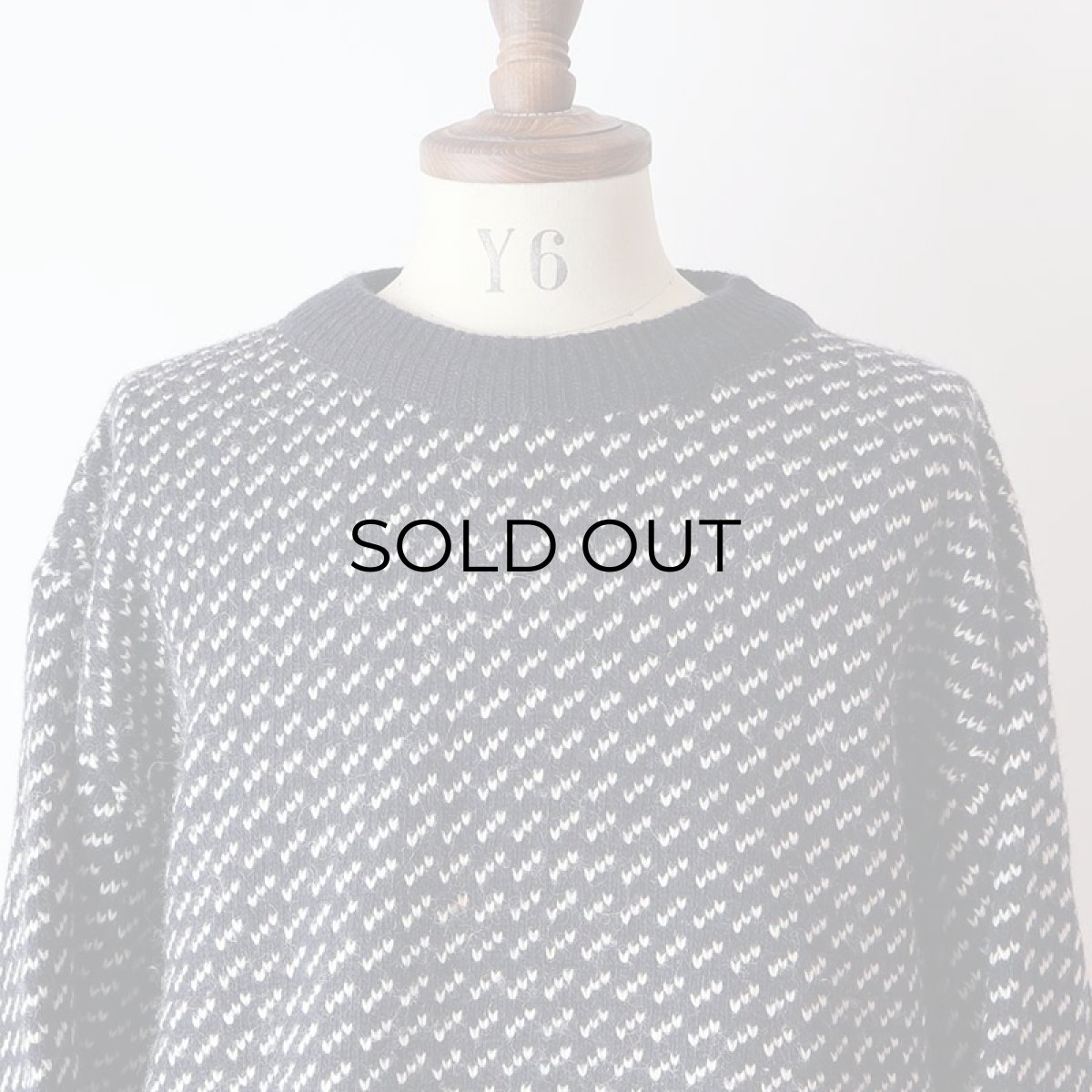 画像10: 80's L.L. Bean WOOL RAYON KNIT BIRD'S EYE PATTERN NORDIC SWEATER "MADE IN NORWAY" (10)