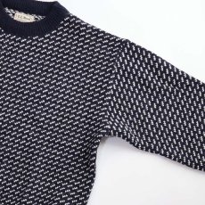 画像4: 80's L.L. Bean WOOL RAYON KNIT BIRD'S EYE PATTERN NORDIC SWEATER "MADE IN NORWAY" (4)