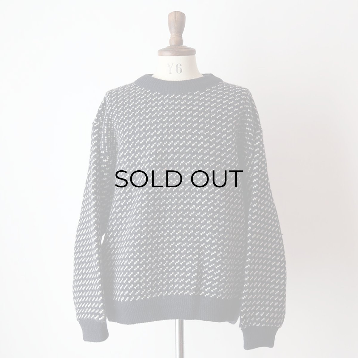 画像11: 80's L.L. Bean WOOL RAYON KNIT BIRD'S EYE PATTERN NORDIC SWEATER "MADE IN NORWAY" (11)