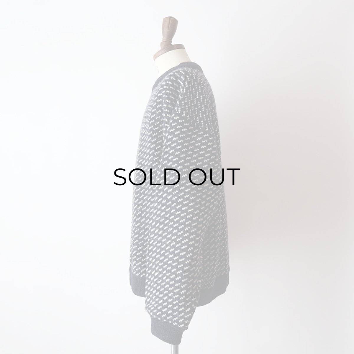 画像12: 80's L.L. Bean WOOL RAYON KNIT BIRD'S EYE PATTERN NORDIC SWEATER "MADE IN NORWAY" (12)