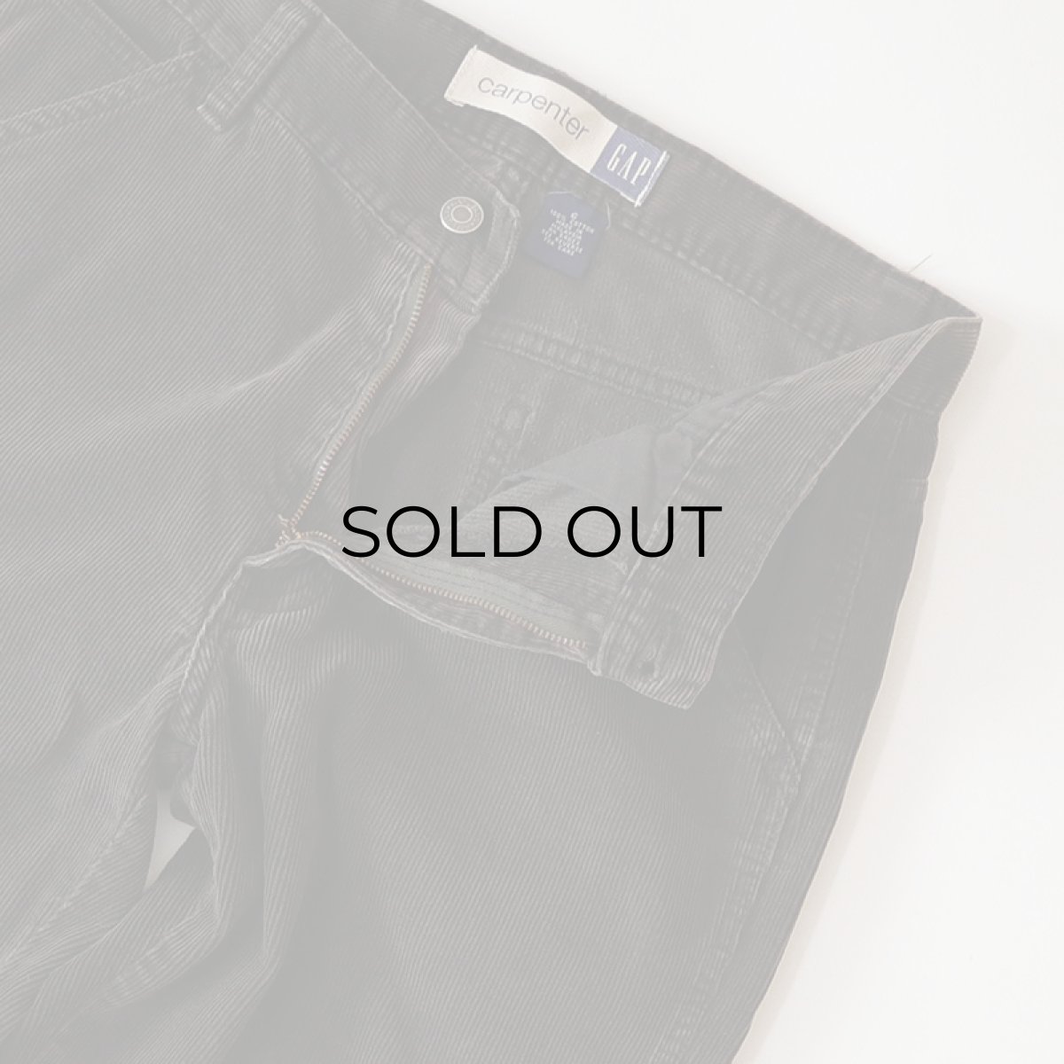 画像4: 90's GAP COTTON CORDUROY CARPENTER PANTS 【W31 程度】 (4)