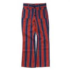 画像2: 70's MANN STRIPE FLARE PANTS (2)