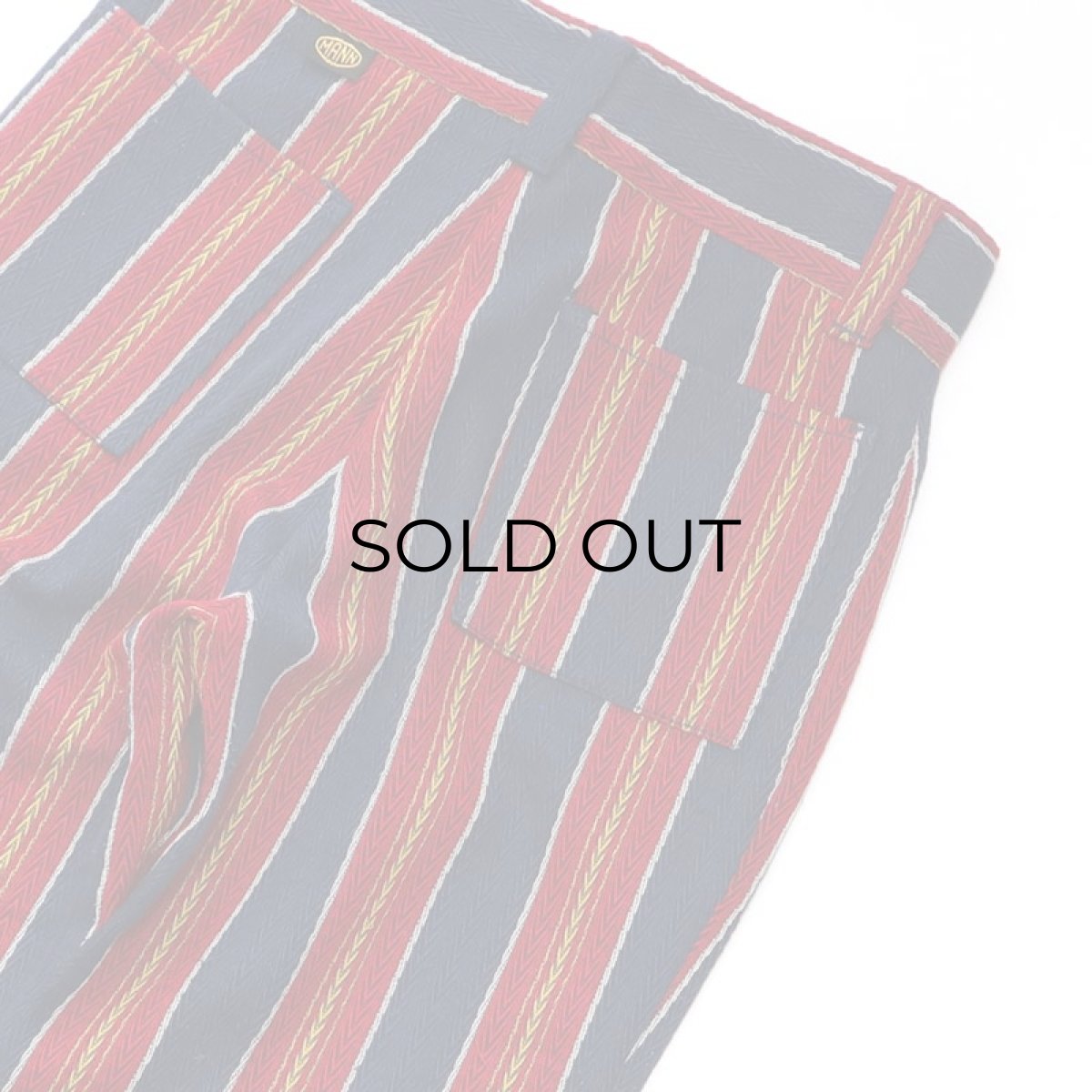 画像6: 70's MANN STRIPE FLARE PANTS (6)