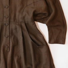 画像4: rabbit DESIGNS RAYON HOUNDSTOOTH CHECK DOLMAN SLEEVE DRESS (4)